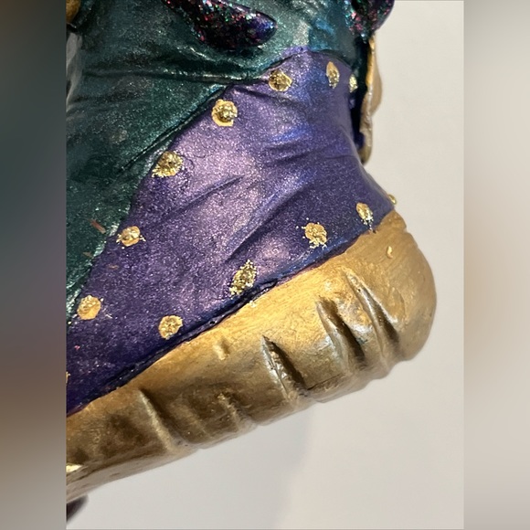 Jacqueline Kent Collection Christmas Royal Stocking Ornament Jester Slipper 2004 - Picture 16 of 16